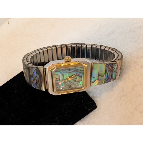 Jay King DRT MOP & Abalone Heart Reversible Necklace 925 Closure Matching Watch - Picture 14 of 16
